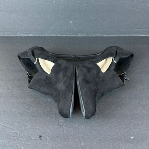 Women's Kelly & Katie "Chayse" Black Faux Suede Side Zipper High Heels Size 10 - Picture 6 of 7